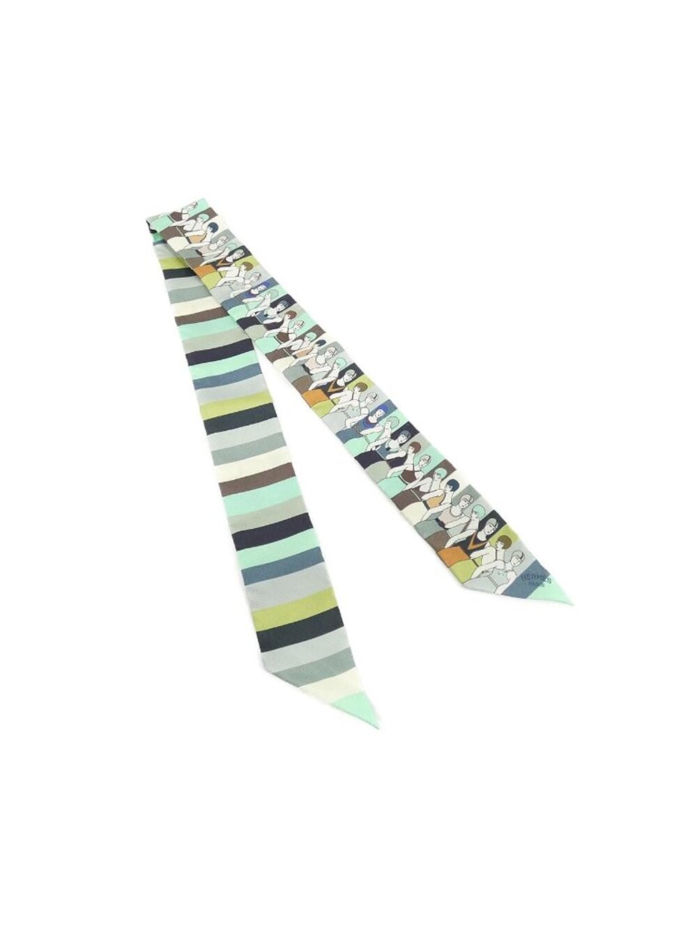 Hermes Twilly Scarf Green